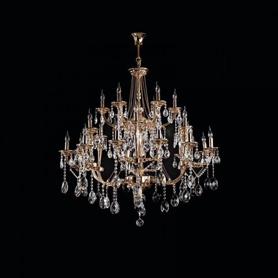 Candelabru Beauty Gold cu 24 brate 6154-58-24 Candelabru Beauty Gold cu 24 brate 6154-58-24