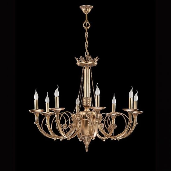 Lustra Palladium cu 8 brate 6156-55-08 Corpuri de Iluminat, Lustra Palladium cu 8 brate 6156-55-08