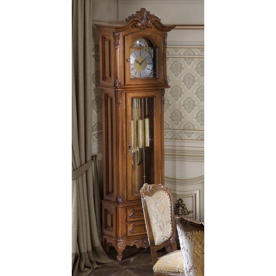 Carcasa ceas cu mec. - Royal Carcase Ceas din Lemn Masiv, Carcasă ceas lemn masiv, cu mecanism, 2 sertare, Royal