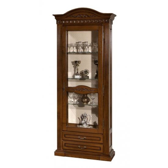 Cristalier 1 usa dreapta - Venetia Cristaliere din Lemn Masiv, Cristalier lemn masiv, maro/alb, 1 ușă, dreapta, Veneția